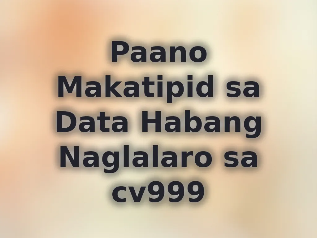 Low data settings